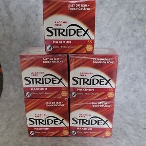 Stridex Maximum 55 Pads Per Box/5 Boxes NEW